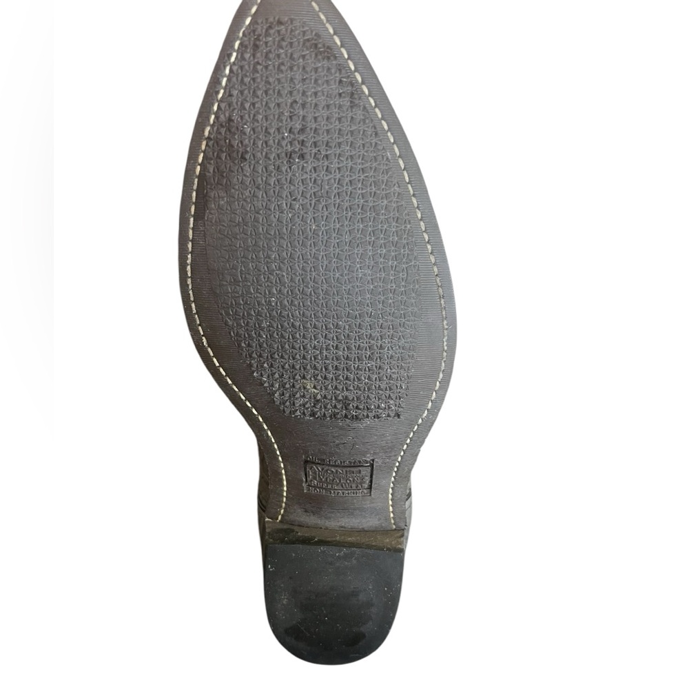 Laredo brand men’s cowboy boots grey color all leather size 10.5 W newer cond - Picture 4 of 10